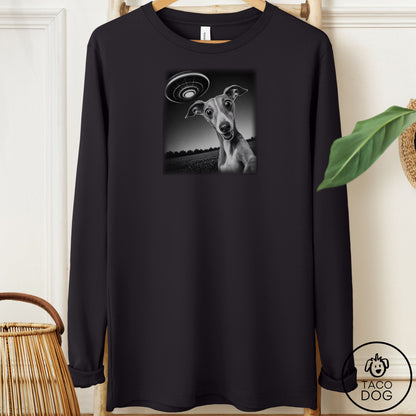 Italian Greyhound Whippet Selfie Long Sleeve Tee