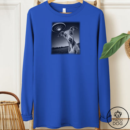 Italian Greyhound Whippet Selfie Long Sleeve Tee