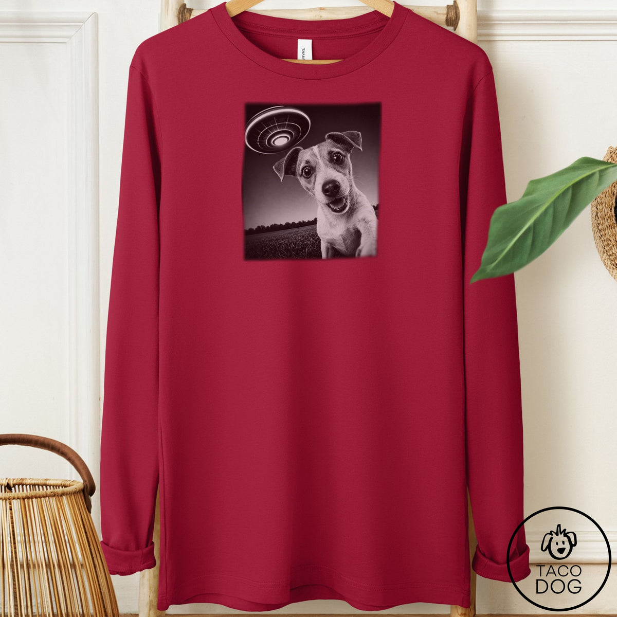 Jack Russell Selfie Long Sleeve Tee