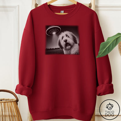 Old English Sheepdog Selfie Sweatshirt