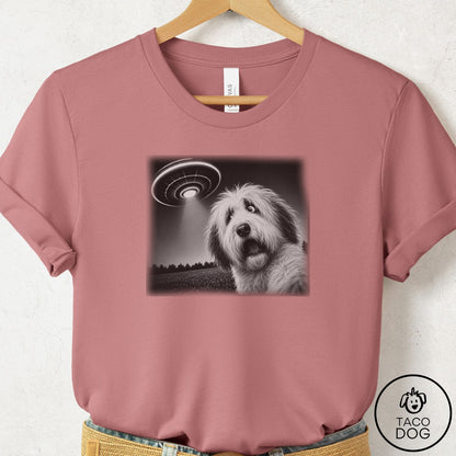 Old English Sheepdog Selfie T-Shirt