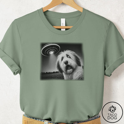 Old English Sheepdog Selfie T-Shirt