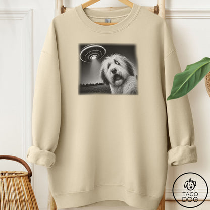 Old English Sheepdog Selfie Sweatshirt