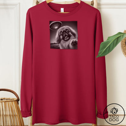 Pekingese Selfie Long Sleeve Tee