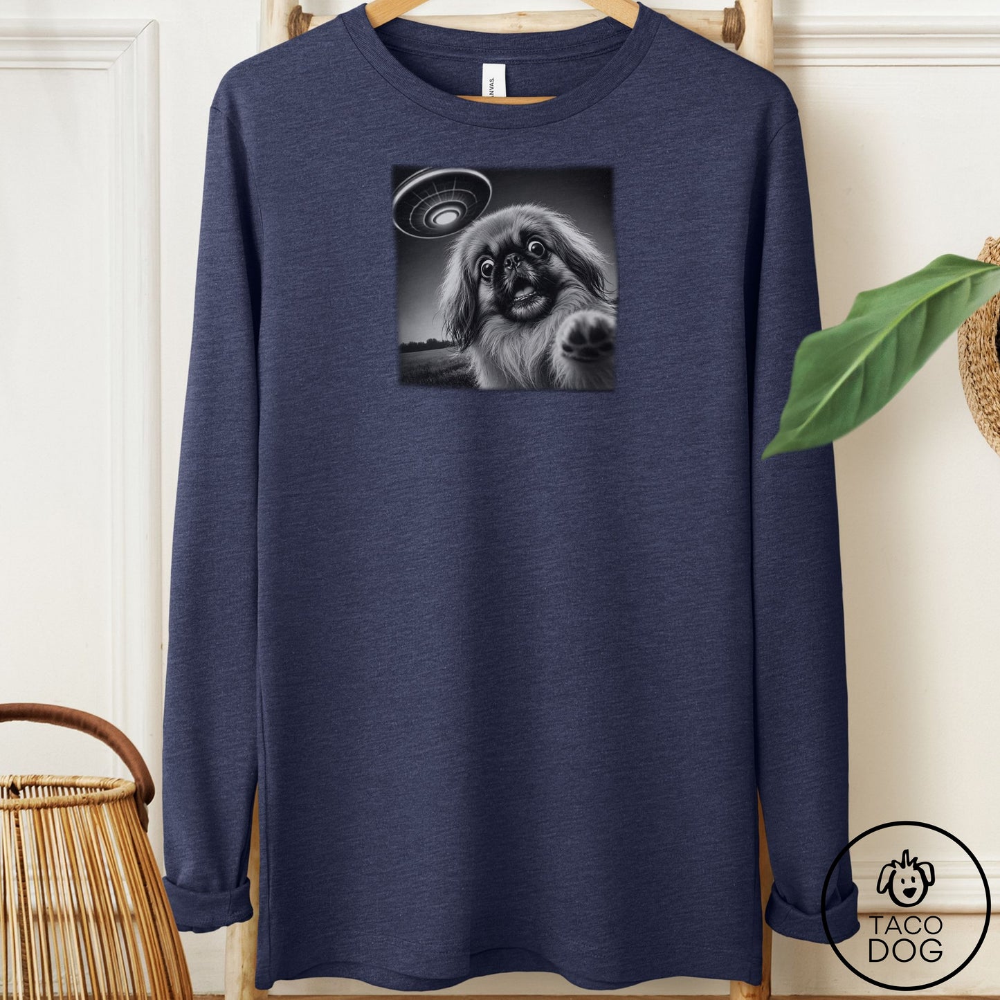 Pekingese Selfie Long Sleeve Tee