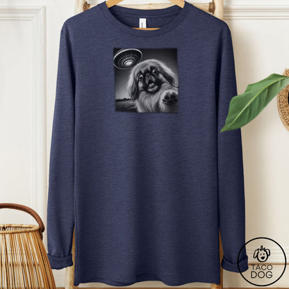 Pekingese Selfie Long Sleeve Tee