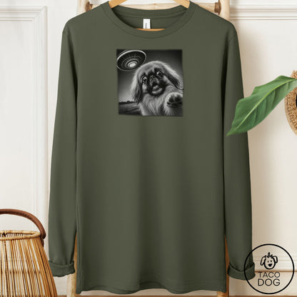 Pekingese Selfie Long Sleeve Tee