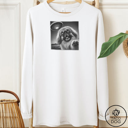 Pekingese Selfie Long Sleeve Tee