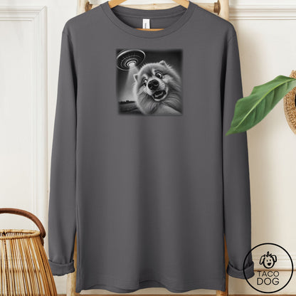 Pomeranian Selfie Long Sleeve Tee