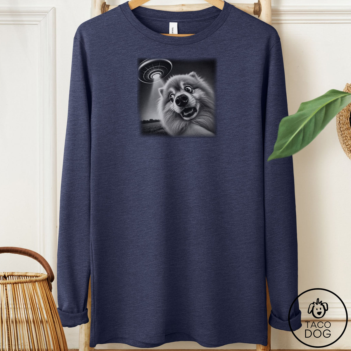 Pomeranian Selfie Long Sleeve Tee