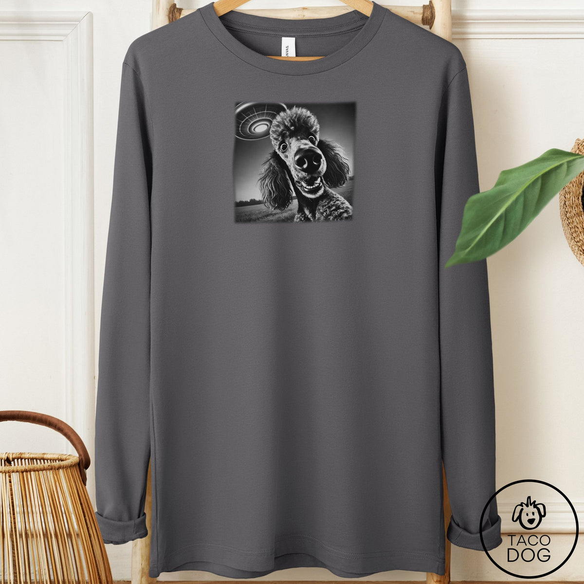 Poodle Selfie Long Sleeve Tee