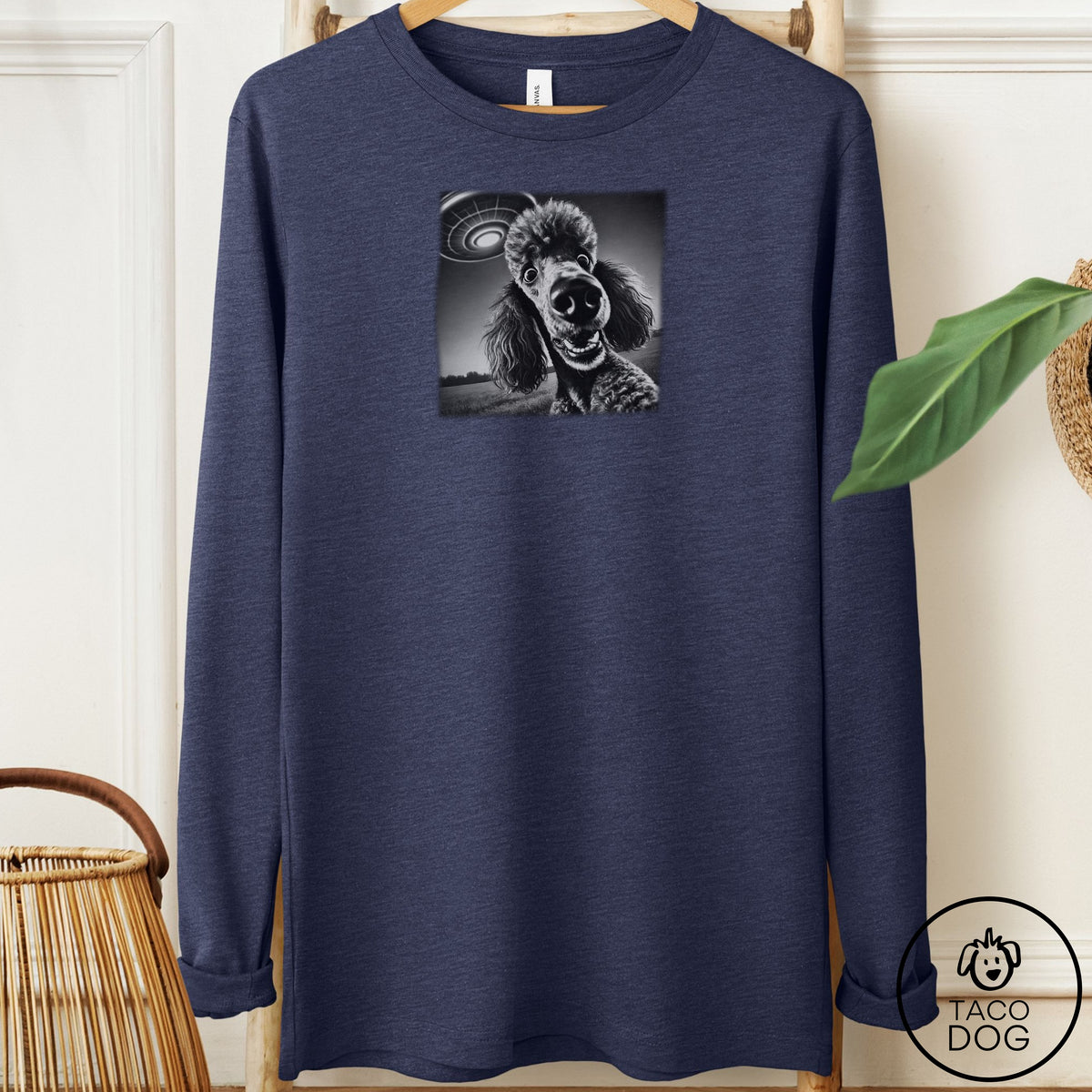Poodle Selfie Long Sleeve Tee