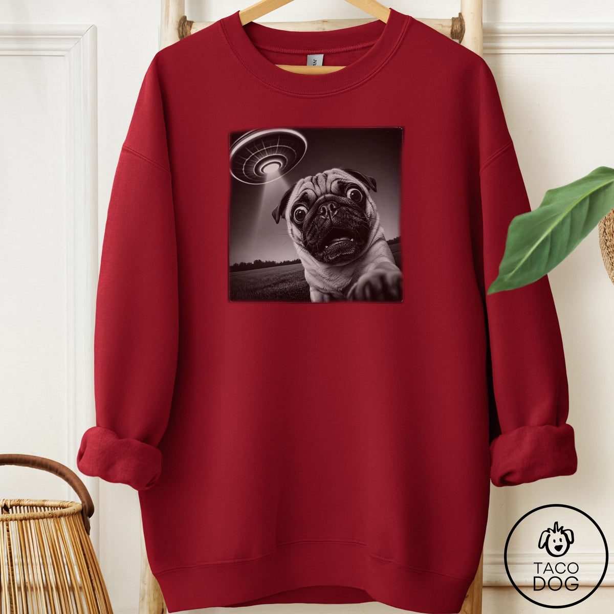 Pug Selfie Sweatshirt