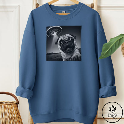 Pug Selfie Sweatshirt