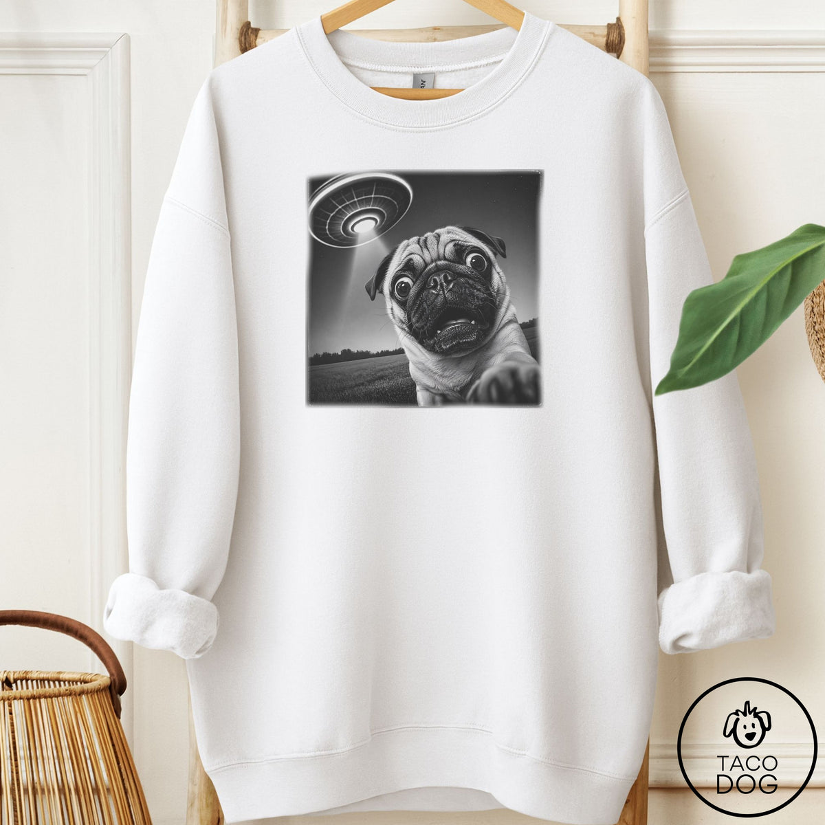 Pug Selfie Sweatshirt