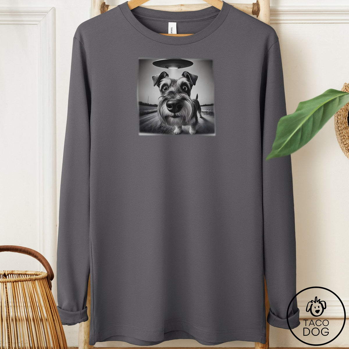 Schnauzer Selfie Long Sleeve Tee