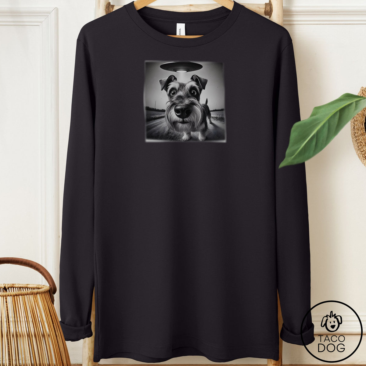 Schnauzer Selfie Long Sleeve Tee