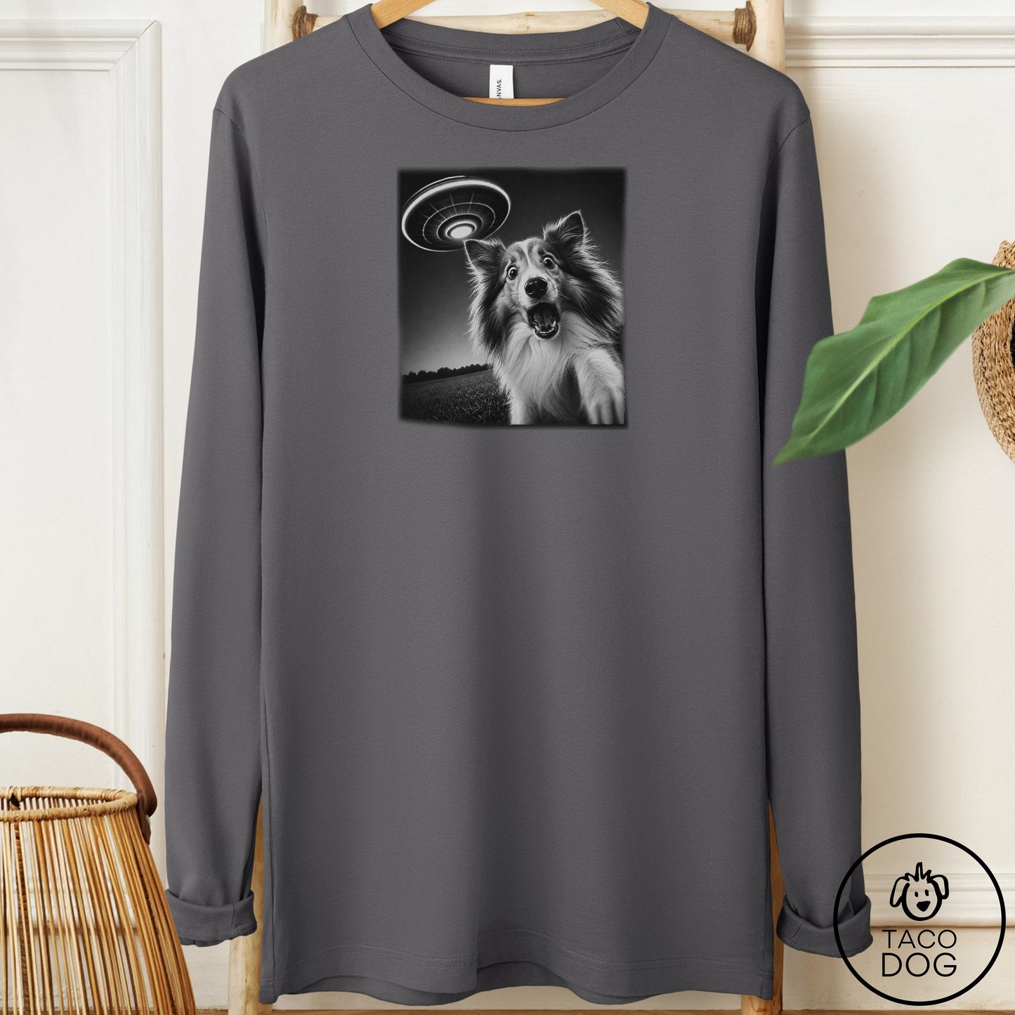 Shetland Sheepdog Selfie Long Sleeve Tee
