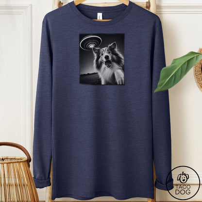 Shetland Sheepdog Selfie Long Sleeve Tee