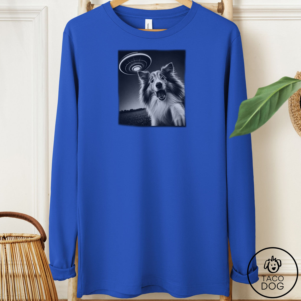 Shetland Sheepdog Selfie Long Sleeve Tee