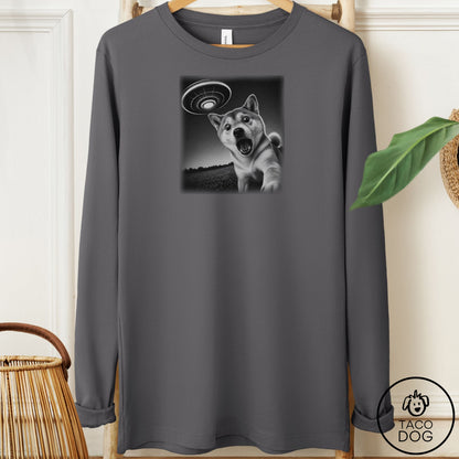 Shiba Inu Selfie Long Sleeve Tee