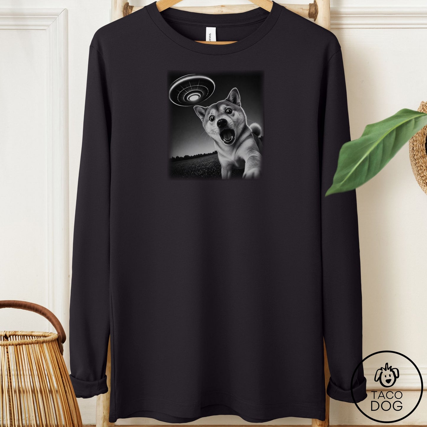 Shiba Inu Selfie Long Sleeve Tee