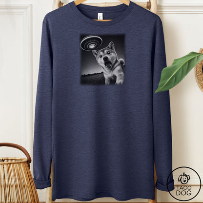 Shiba Inu Selfie Long Sleeve Tee