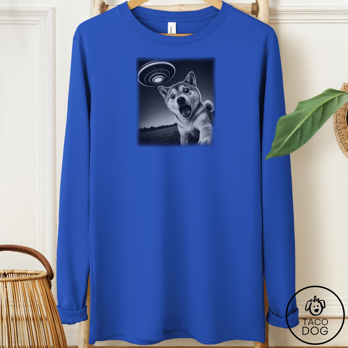Shiba Inu Selfie Long Sleeve Tee