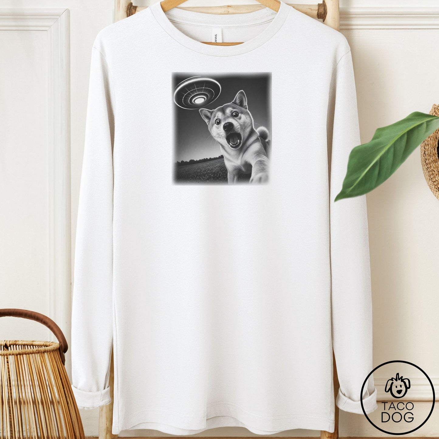 Shiba Inu Selfie Long Sleeve Tee