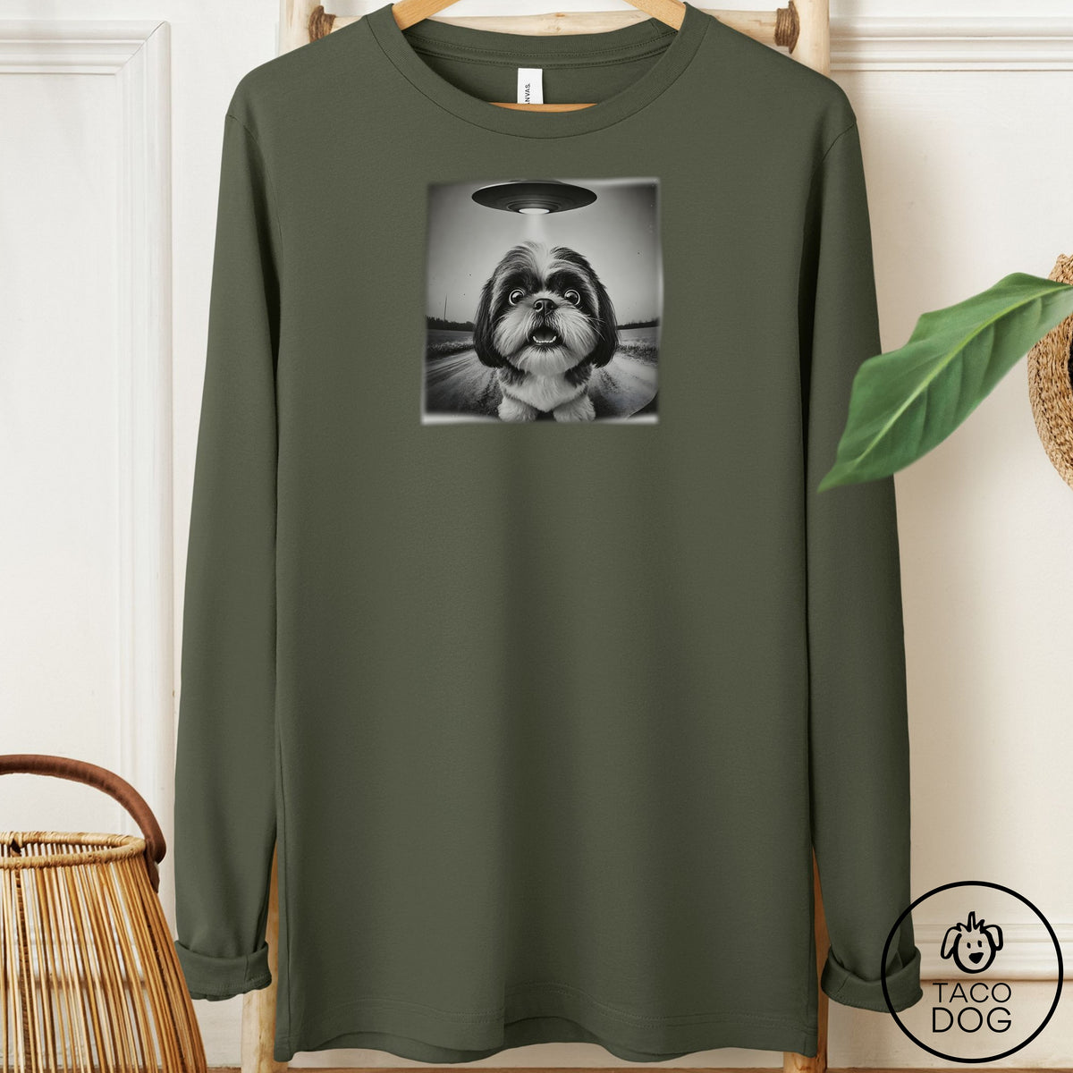 Shih Tzu Selfie Long Sleeve Tee