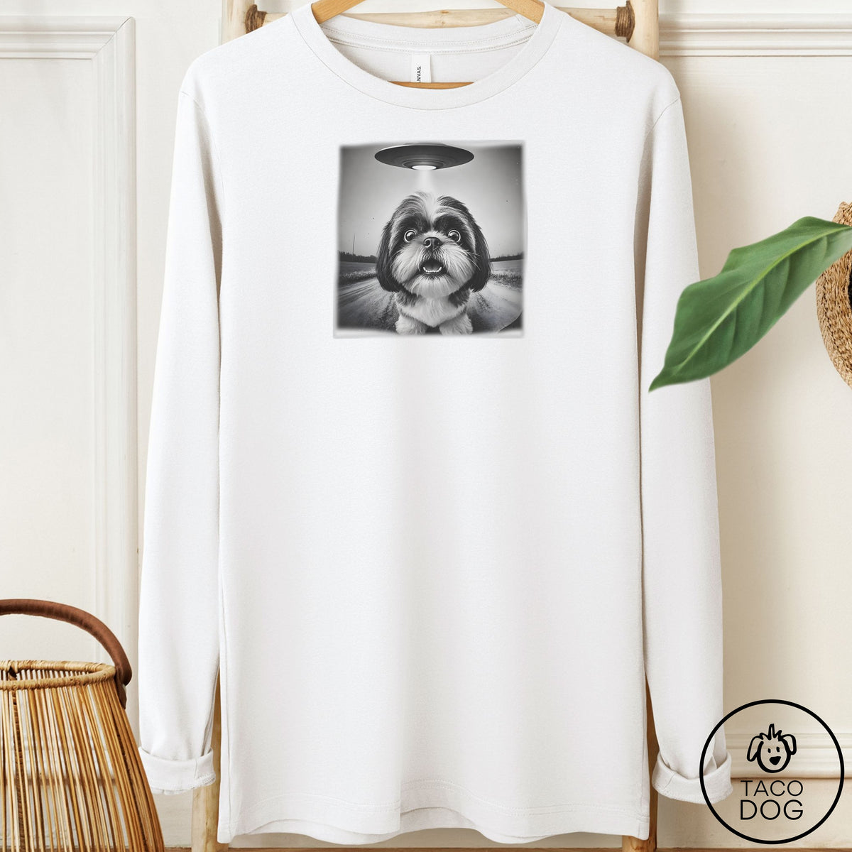 Shih Tzu Selfie Long Sleeve Tee