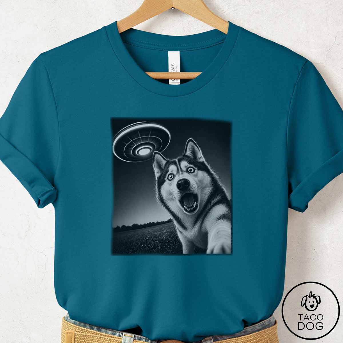 Husky Selfie T-Shirt