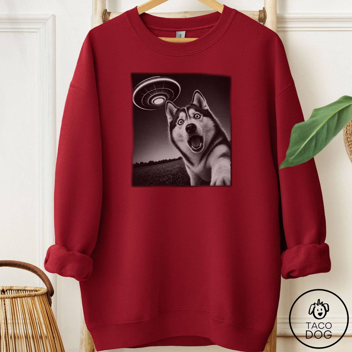 Husky Selfie Sweatshirt