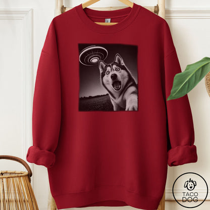 Husky Selfie Sweatshirt