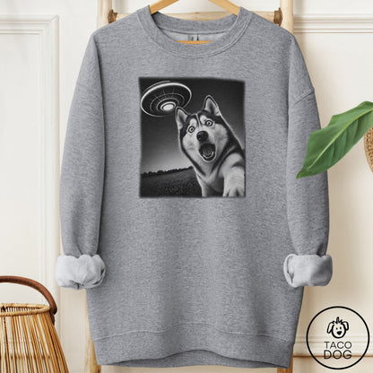 Husky Selfie Sweatshirt