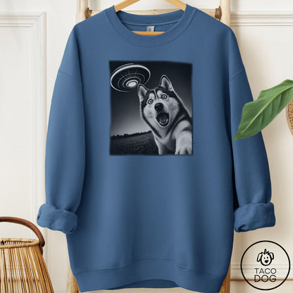 Husky Selfie Sweatshirt