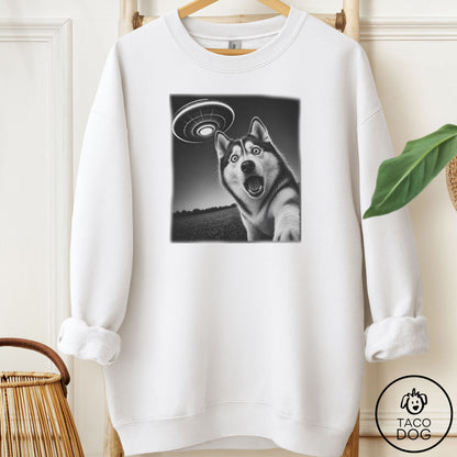Husky Selfie Sweatshirt