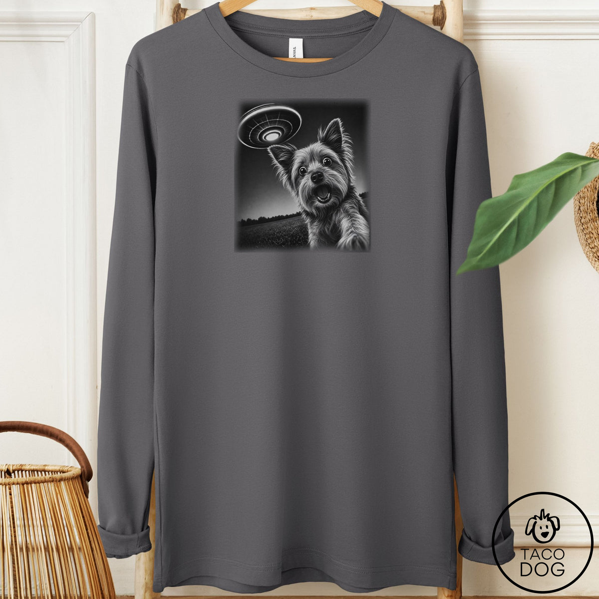 Yorkshire Terrier Yorkie Selfie Long Sleeve Tee