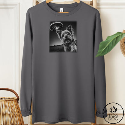 Yorkshire Terrier Yorkie Selfie Long Sleeve Tee