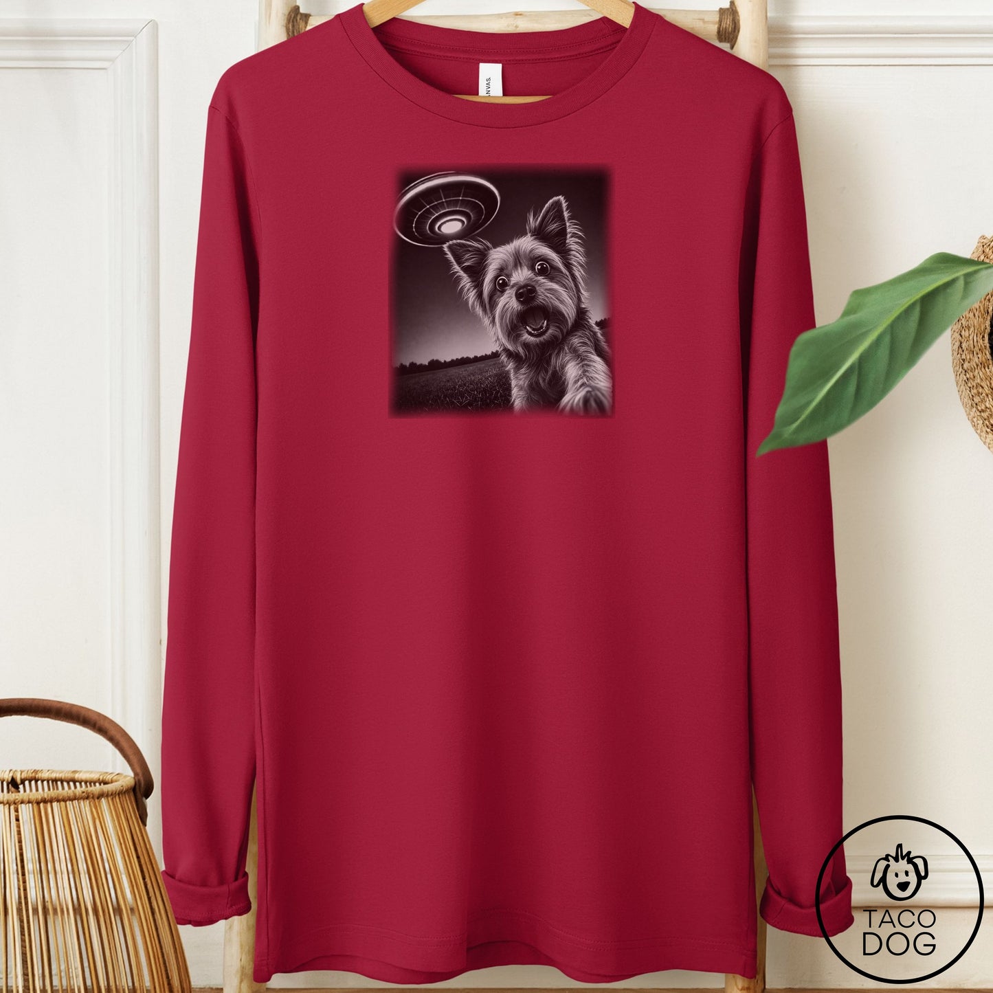 Yorkshire Terrier Yorkie Selfie Long Sleeve Tee