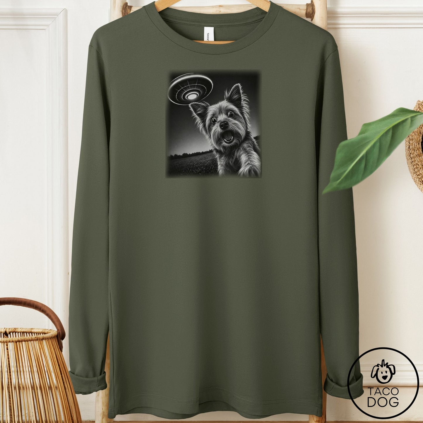 Yorkshire Terrier Yorkie Selfie Long Sleeve Tee