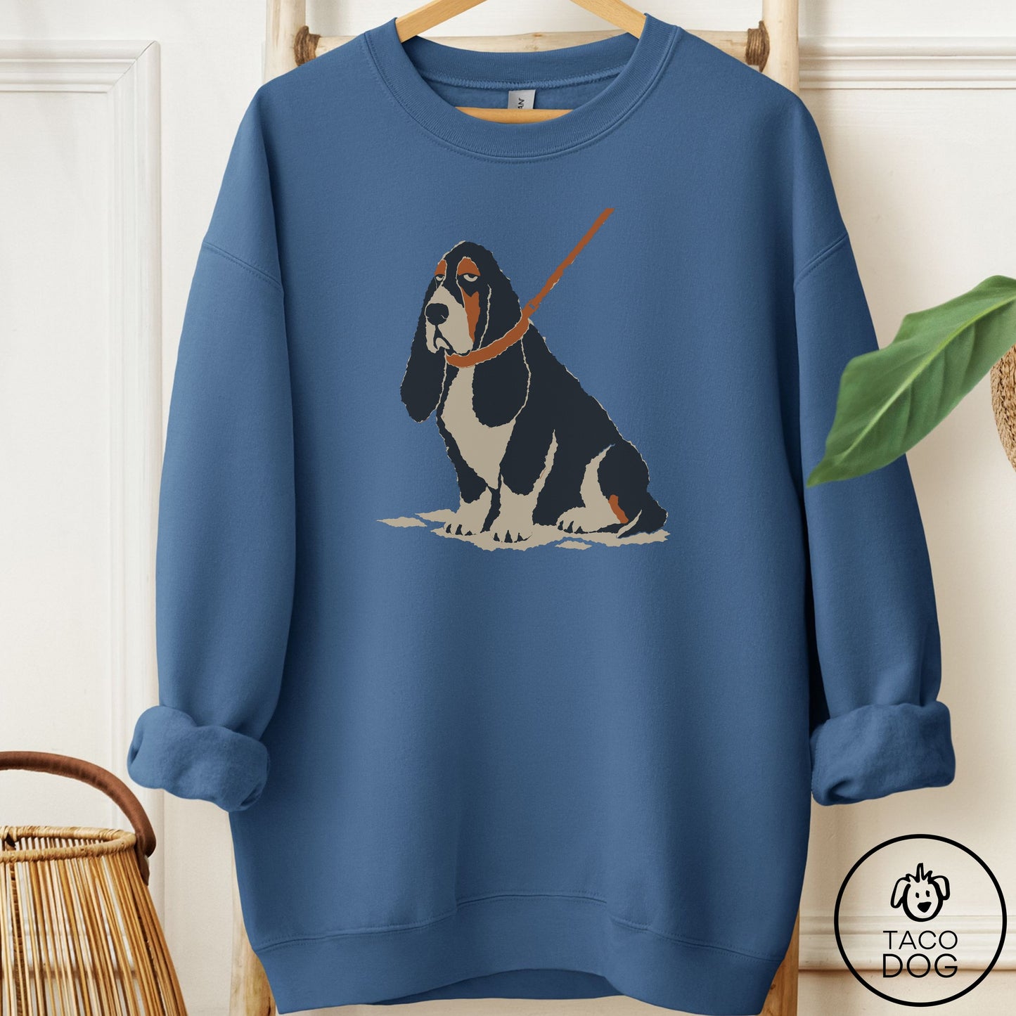 Basset Hound Sitdown Sweatshirt