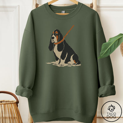 Basset Hound Sitdown Sweatshirt