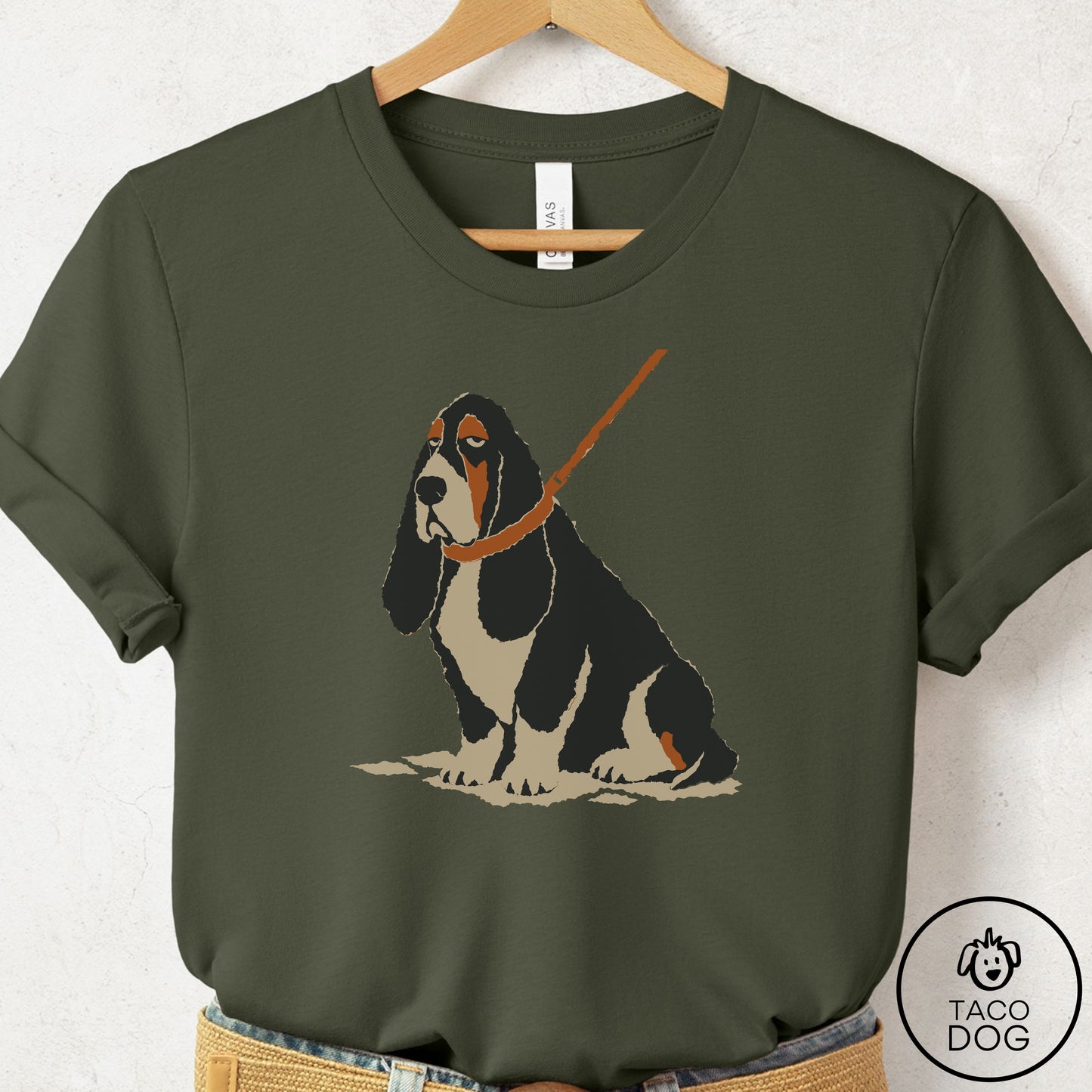 Basset Hound Sitdown T-Shirt