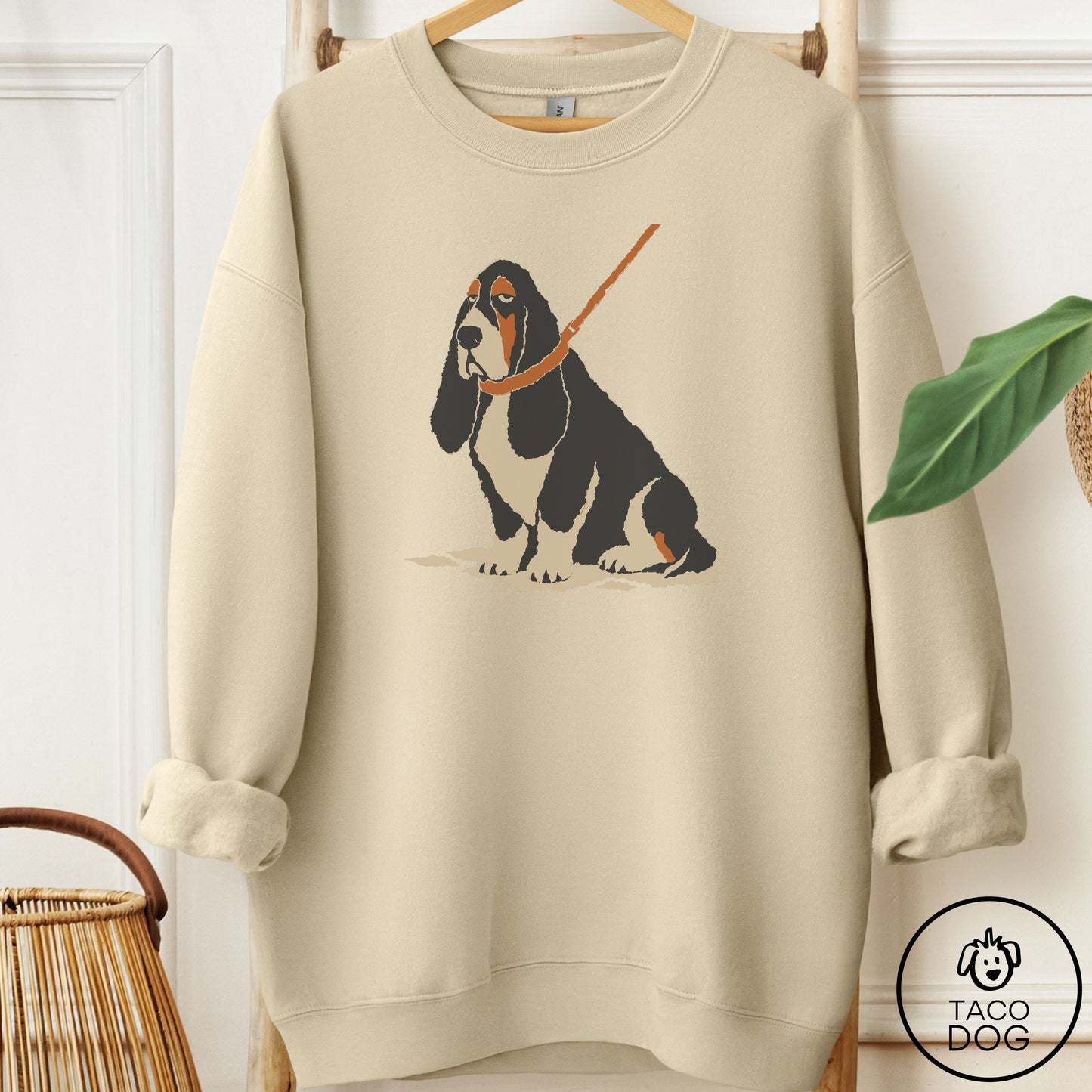 Basset Hound Sitdown Sweatshirt