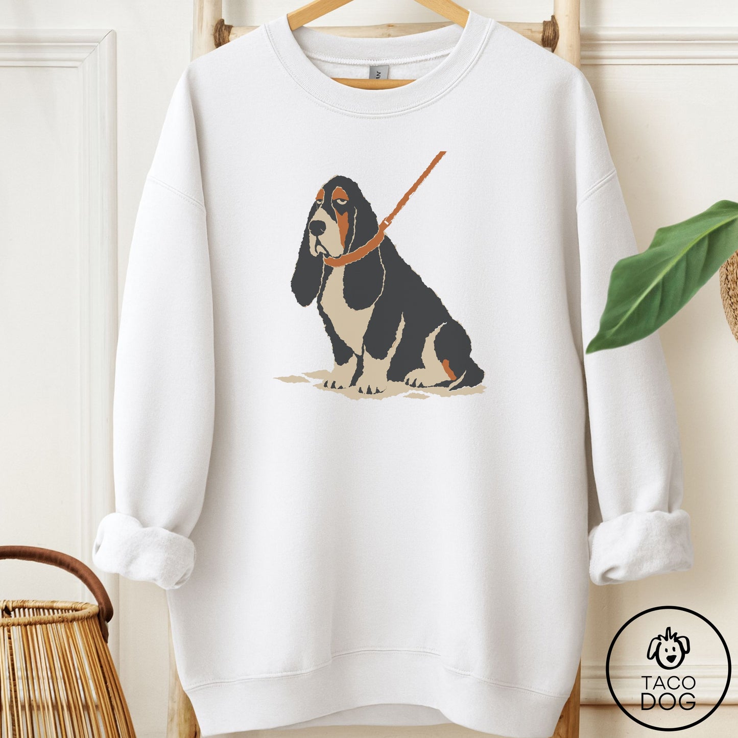 Basset Hound Sitdown Sweatshirt