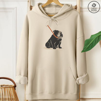 English Bulldog Sitdown Hoodie