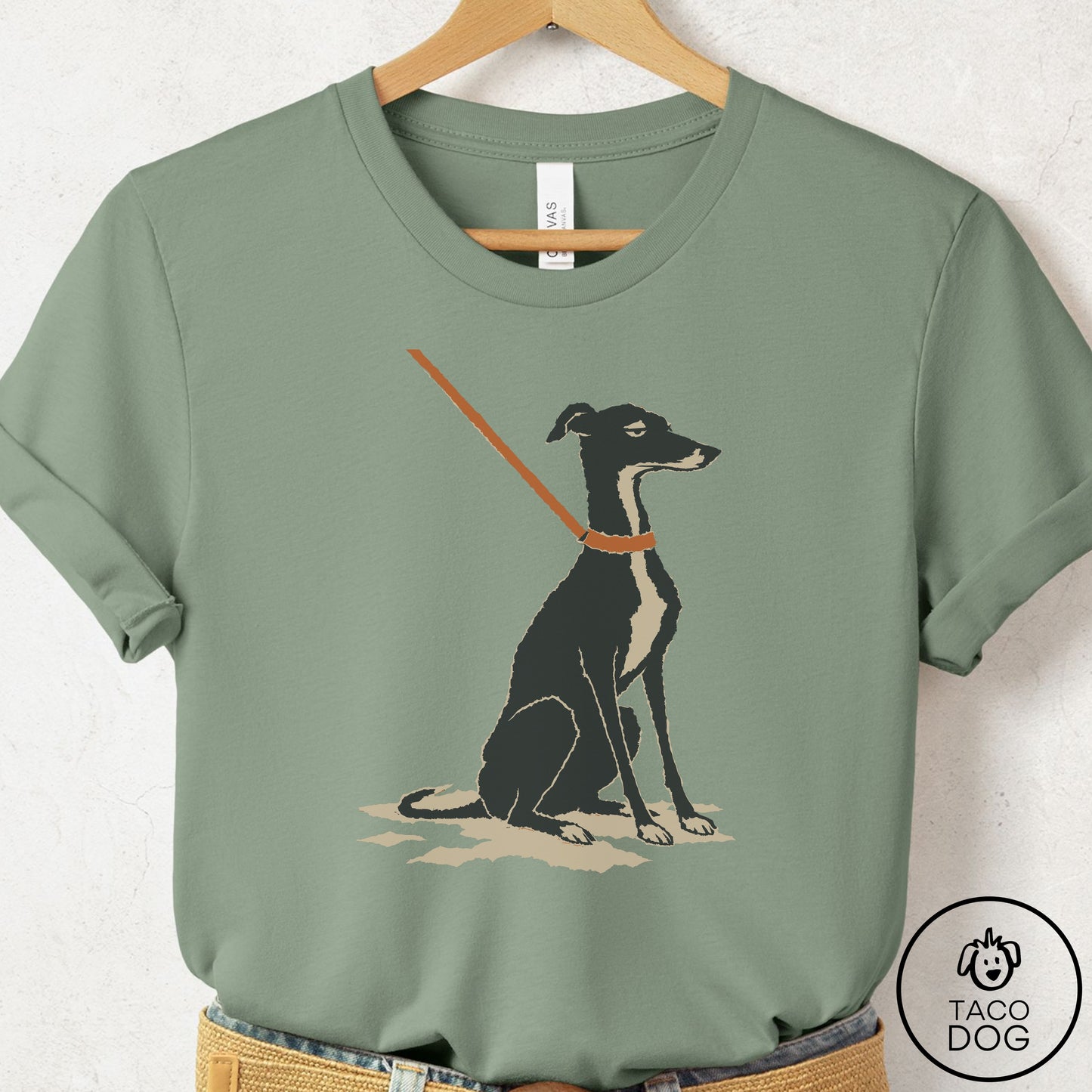 Italian Greyhound Whippet Sitdown T-Shirt