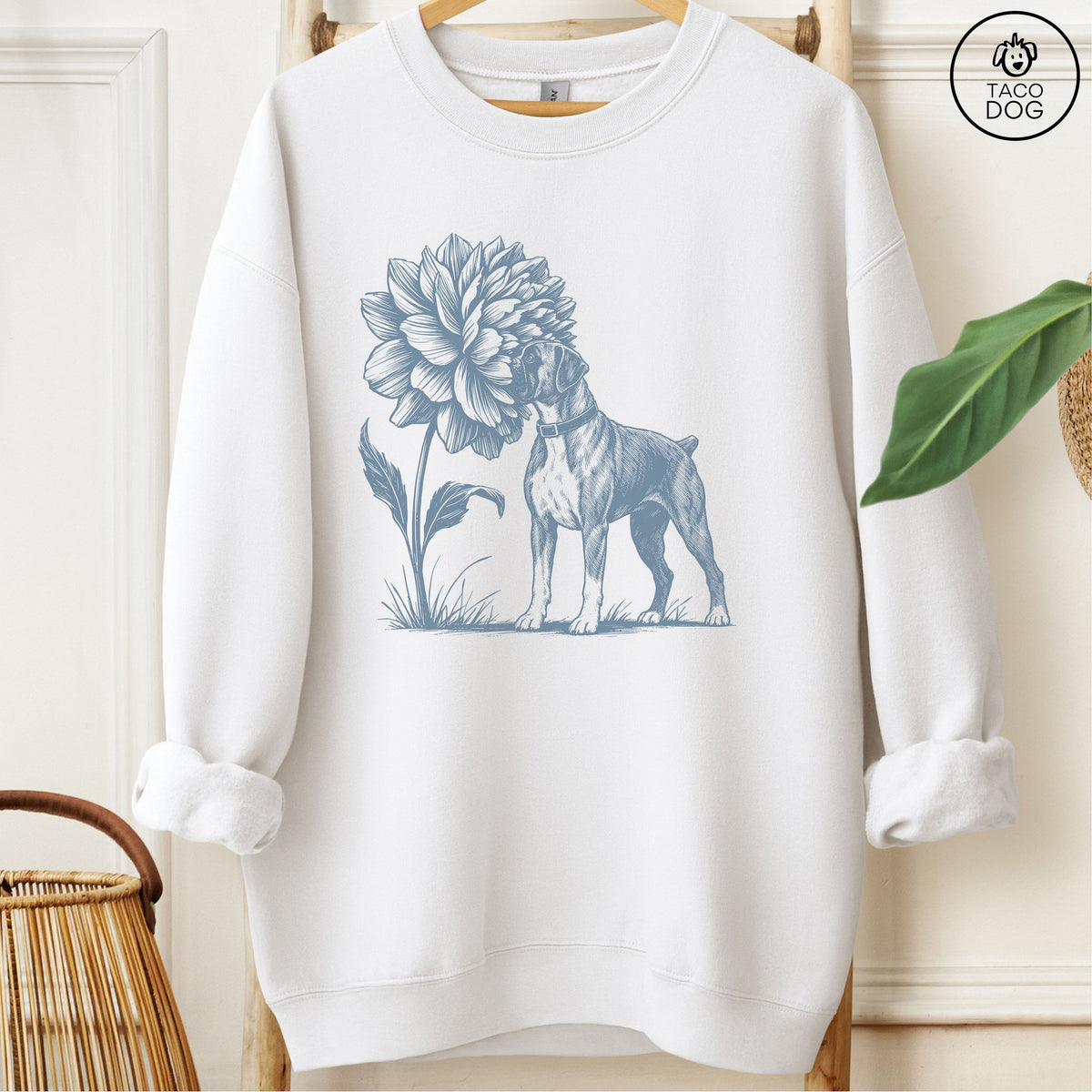 Boxer Smell The Flowers Sweatshirt