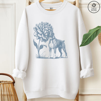 Boxer Smell The Flowers Sweatshirt